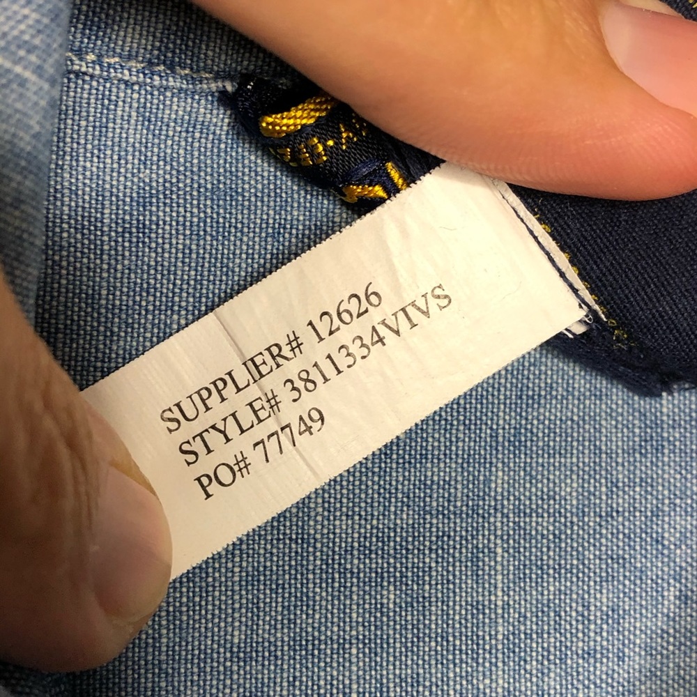 Rugby Ralph Lauren Washed Denim Ruffled Dress - Picture 6 of 9